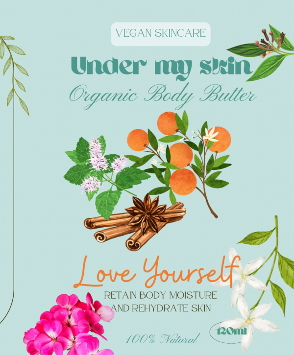 Love Yourself , Organic Body Butter -150 ml PET jar