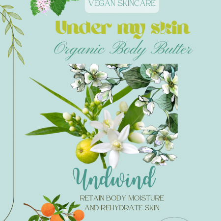 UNWIND, Organic Body Butter -120 ml glass jar